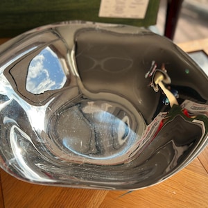 Georg Jensen Cobra Bowl: Sculptural Stainless Steel Danish Design, 33cm