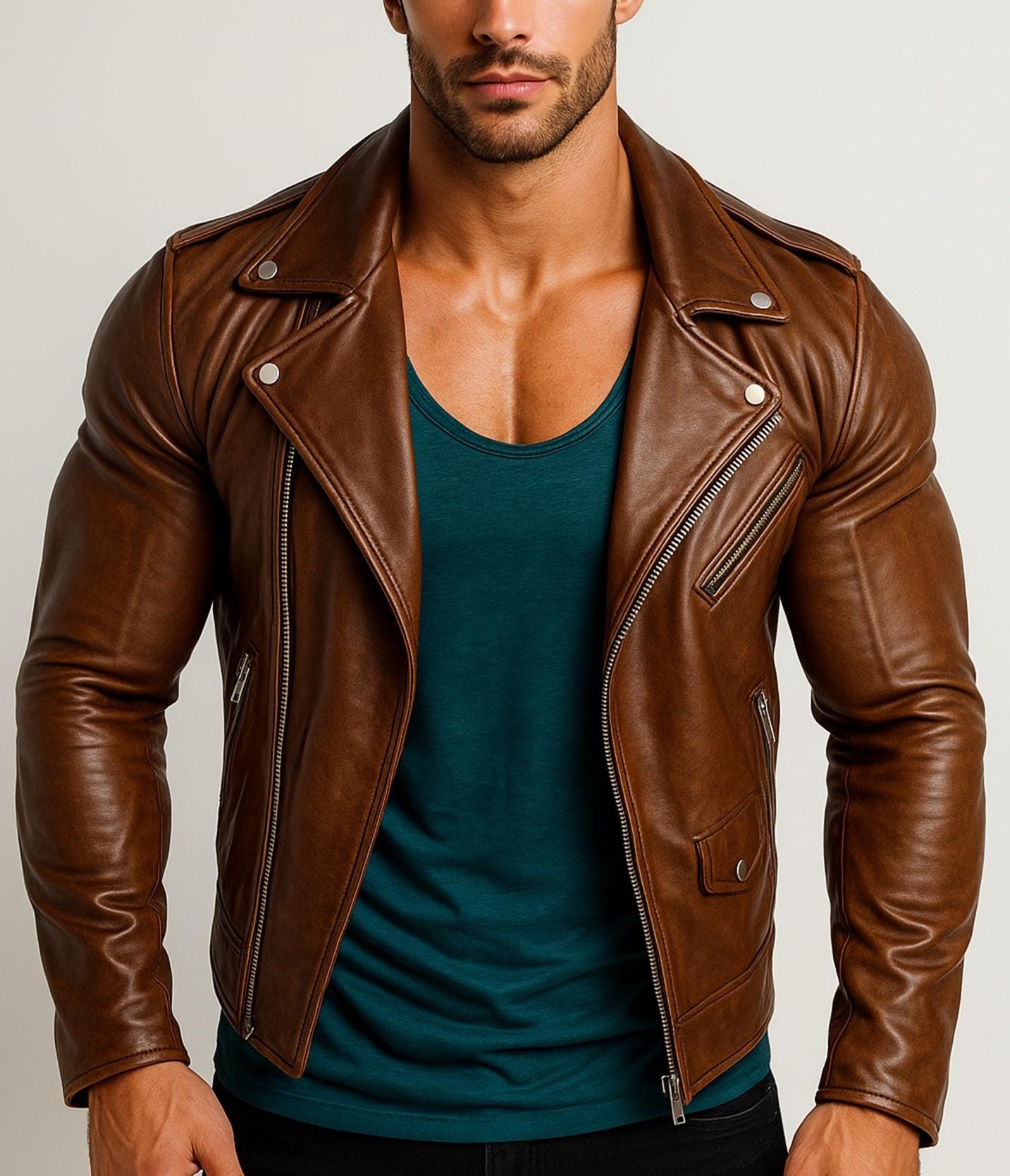 Handmade Sheepskin Leather Jacket: Classic Winter Coat for Men - Etsy