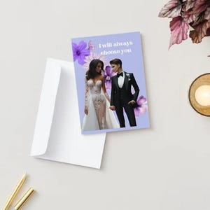 Ti sceglierò sempre - Biglietto d'auguri per matrimonio/anniversario LGBTQ+