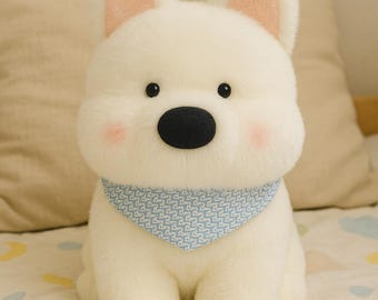 White Dog Plush Toy