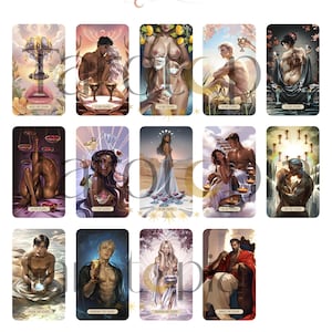 Baraja de Tarot del Amor y la Lujuria: Baraja romántica de 78 cartas con guía imagen 7