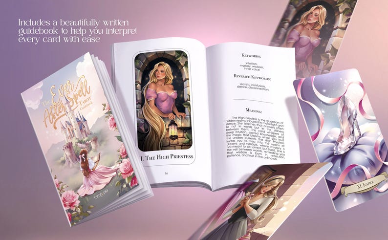 Ever After Spell Tarot: 78 card deck with Guidebook image 6