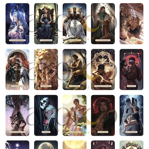 Baraja de Tarot del Amor y la Lujuria: Baraja romántica de 78 cartas con guía imagen 6