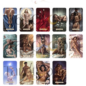 Love & Lust Tarot Deck: Romantic 78-card Deck With Guidebook - Etsy