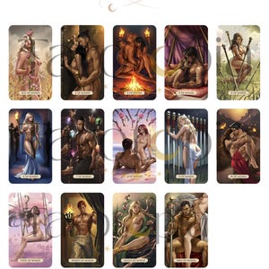 Love & Lust Tarot Deck: Romantic 78-card Deck With Guidebook - Etsy