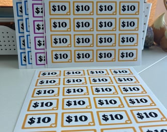 Price Tag Sticker Sheet