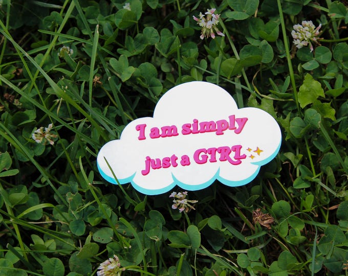 Just a Girl Sticker