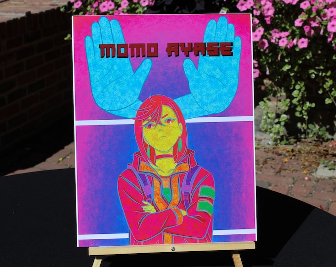 Anime-Inspired Psychic Girl Wall Art