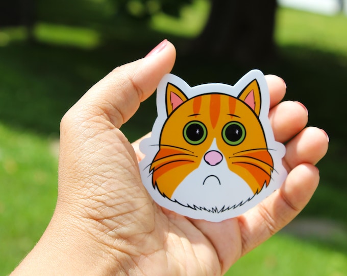 Orange Tabby Cat Sticker