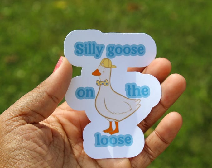 Silly Goose Sticker