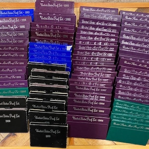 US Mint Proof Sets - Kostengünstig - 1980er & 1990er Jahre - Wählen nach Jahr