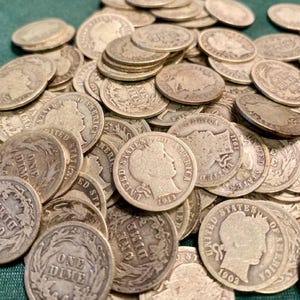 90% Silver Barber Dimes - Choose Date, Mintmark and Condition - 1892-1916