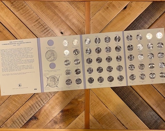 Collectie VS 50 State Quarters: COMPLETE MUNTENSET in zorgvuldig gebruikte map