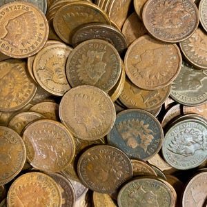 Indian Head Cent GRAB BAG! Only 1 Dollar Per Coin - Great for Budget Collectors and Kids - Please Read Description