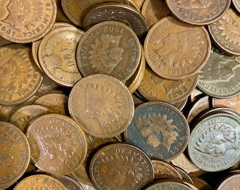 Indian Head Cent Mixed Lot - 1800s and 1900s Vintage US Coins