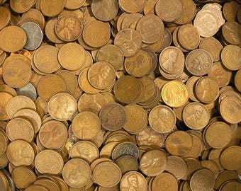 Wheat Pennies by the Pound 1909-1958 - Includes Free Indian Head Cent!