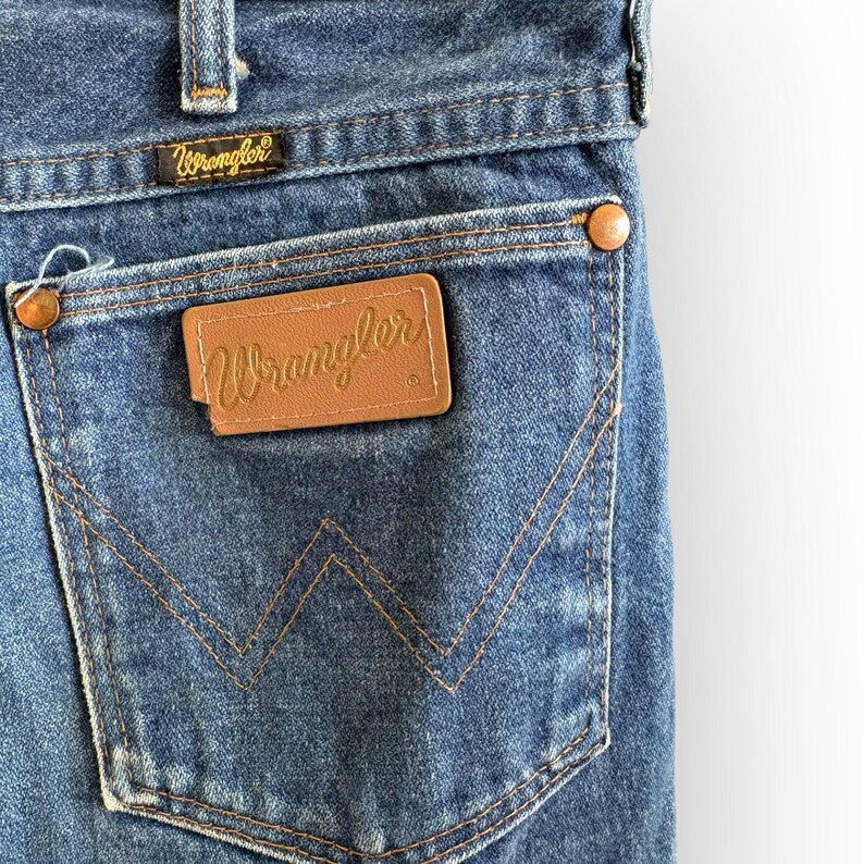 Vintage 1970s Wrangler Blue Jeans Bild 7