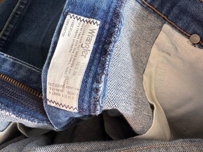 Vintage 1970s Wrangler Blue Jeans Bild 9