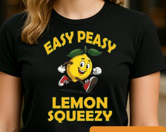 Easy Peasy Lemon Squeezy SVG : citation drôle de citron rétro (téléchargement instantané)