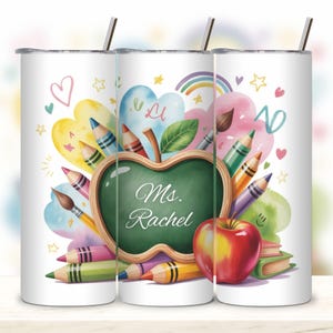 Custom Teacher Life 20oz Skinny Tumbler Wrap Png, Last Day Of School Png, Teacher Appreciation Tumbler Design Png, Back To School Png