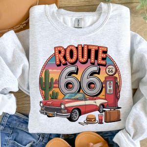 Route 66 Adventure Png, Road Trip Png, Vintage Travel Png, Wydruki Route 66, Route 66 Png, Koszulka Route 66, Sublimacja Route 66 png.