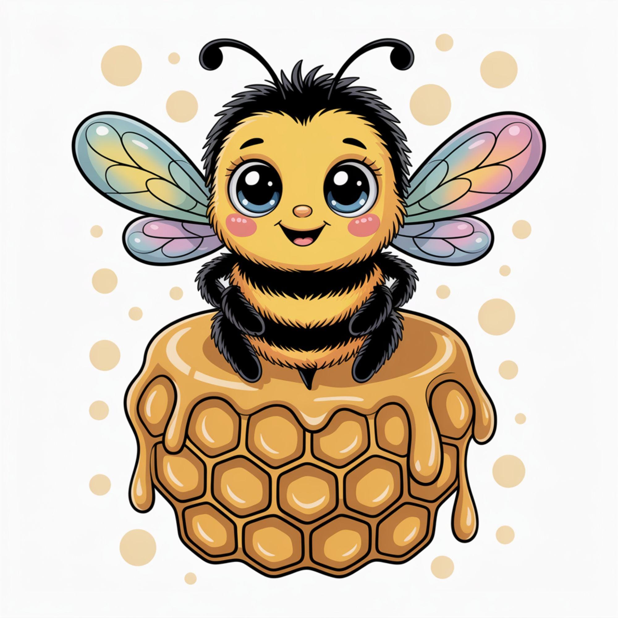 Bee Png, Sublimation Design, Honeycomb Png, Retro Png, Flowers Png, Vintage Png, T-Shirt Design, Sweatshirt Png, Digital Download Png, DTF.