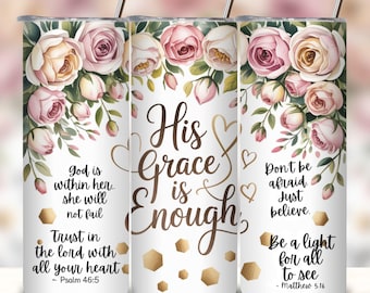 Christian Affirmation 20oz Skinny Tumbler Wrap, Sublimation Design,Digital Download PNG, Bible Verse Tumbler Wrap, Jesus Tumbler Wrap PNG.