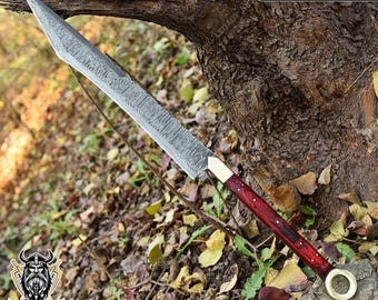 Medieval Handmade Fantasy Sword For Wall Decoration, Custom Made Replica Sword In Damascus Steel, Decorative Vi-king Sword For Wall hanging.