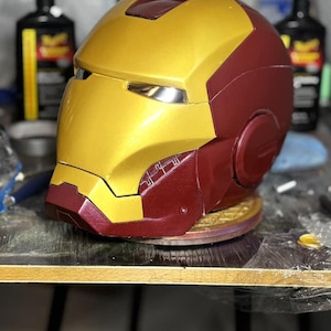 Custom Iron Man Helmet – Hand-Painted, Wearable Cosplay Prop