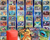 100 vmax pokemon cards box Pokemon 100 Card Lot TCG Collection + FREE Deck Box – 3 Ultra Rares  Guaranteed V Vmax EX Gx Radiant Rare – Authentic Collection Gift Set