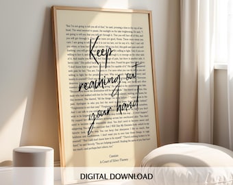 A Court of Silver Flames Print: Nesta & Cassian Quote (Digital Download)