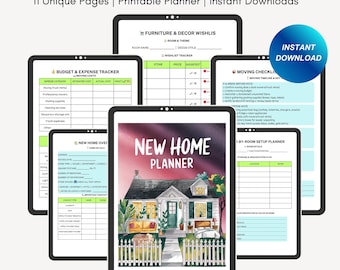 Ny hemplanerare, husbyggnadsguide, husförvaltnings- och renoveringsplanerare, utskrivbar projektplanerare, direktnedladdning
