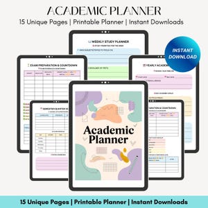 Student Academic Planner, Academic Planner, Study Planner, Digital Planner, GoodNotes Planner, iPad Planner, Assignment Tracker