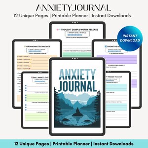 Anxiety worksheet journal, Therapist, therapy, anxiety triggers, obsessive compulsive, therapy worksheet, CBT worksheets, mental health plan