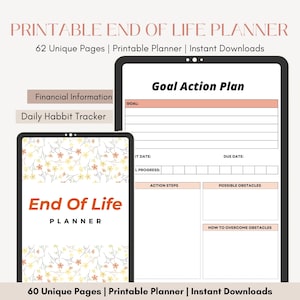 End of Life Planner, In Case Of Emergency Binder, Last Wishes Planner, Estate Planning Binder, Will Preparation, What If Binder, Life Binder