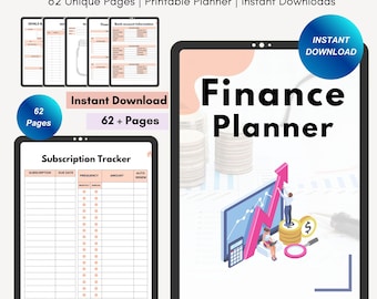 Digital Financial Budget Planner, Finance Tracker, GoodNotes Budget Planner, Undated Finance Planner, Monthly Budget, iPad Finance Template