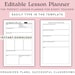 2-page Fillable Lesson Plan Template With Dofferentiation and ...