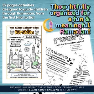 Ramadan Activity Book for Kids | Islamic Printable PDF | Coloring Pages & Learning Worksheets