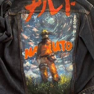 Naruto custom denim jacket