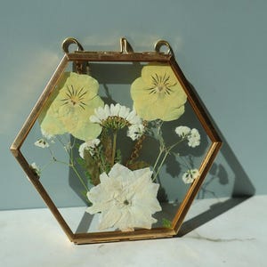 Pressed flowers art Pressed flower frame Dried flowers Botanical Window decor Flowers decor Wildflower Art Boho Flower Decor Gift for Her