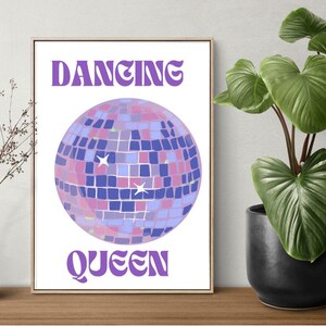 Dancing Queen Disco Ball Poster