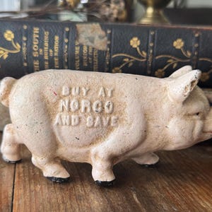 Vintage Gusseisen Norco Gießerei Piggy Spardose