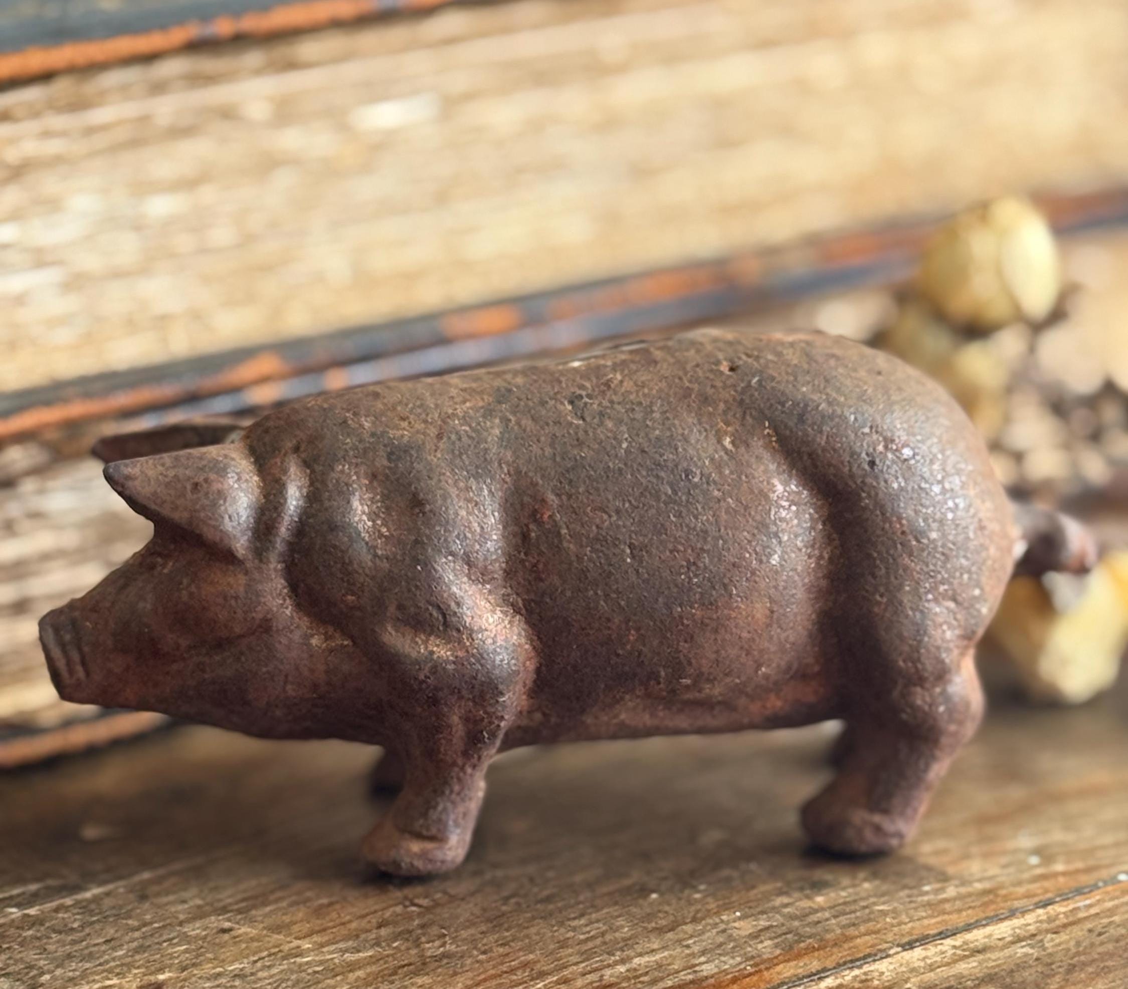 Vintage Pig Cast Iron - Etsy