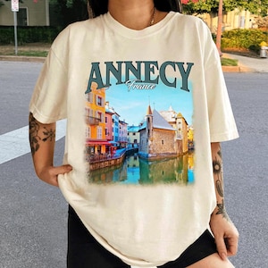 Annecy France Shirt, Comfort Colors Shirt, Annecy City Gift, Annecy Retro Shirt, France Vacation Gift Shirt, French Travel Gift