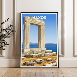 Naxos Poster, Greece Travel Poster, Naxos Greece Print, Naxos Wall Art, Naxos City Gift, Naxos Travel Print, Naxos Art Lovers