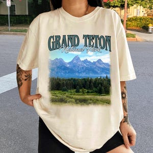 Grand Teton National Park Shirt, Wyoming Reise Shirt, Komfort Farben Shirt, Vintage Grand Teton Shirt, Wandern Shirt, Reise Shirt