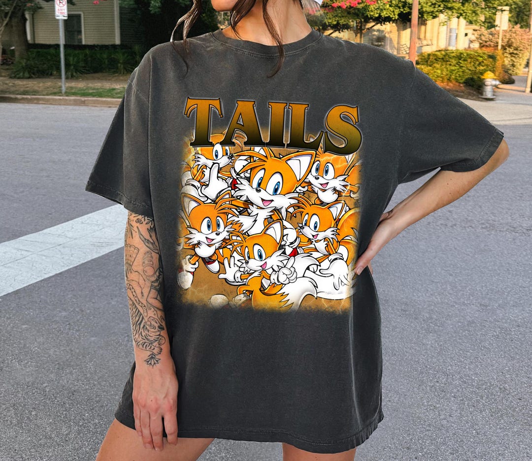 Limited Tails Sonic Shirt, Sonic the Hedgehog Retro Bootleg Shirt ...