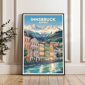 Innsbruck Poster, Austria Travel Print, Innsbruck Austria Wall Art, Innsbruck Landscape Poster, Nature Adventure Gift, Innsbruck Art