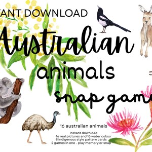 Australiskt snap- och memoryspel
