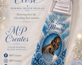 Custom Memorial Necktie Necklace